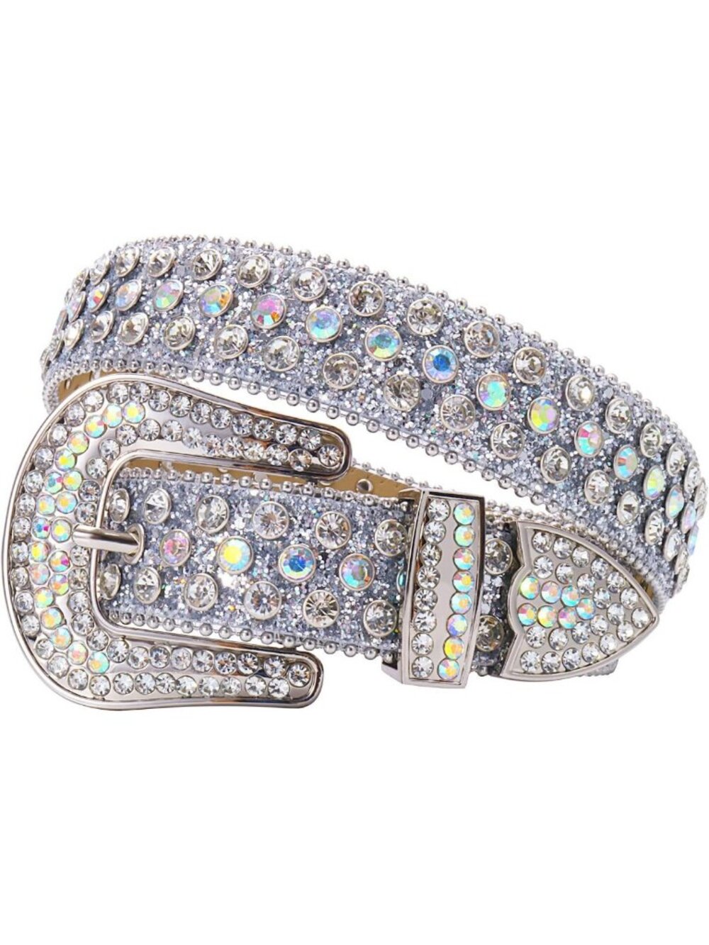 Luxury Rhinestone Western Belt for Men & Women - Bling Crystal Studded Accessory